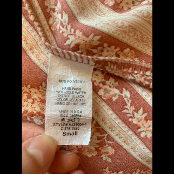 Vintage Boho Tunic Cardigan Kimono Top Pink Cream - Picture 13 of 16